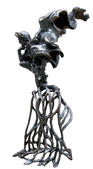 sculpture Dante by Igor Grechanyk