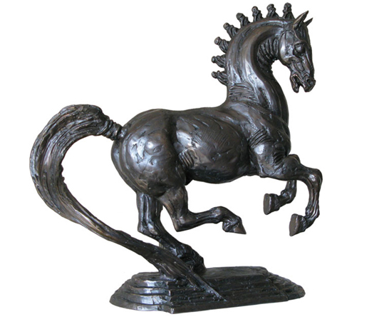sculpture Horse of Leonardo by Igor Grechanyk