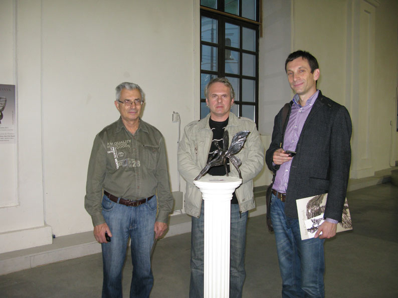 with Vitaliy Portnikov and his father
