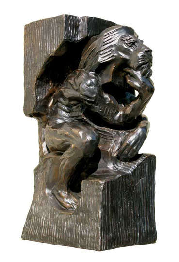 Sculpture Lion-Thinker by Igor Grechanyk