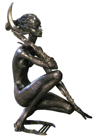 sculpture New Moon by Igor Grechanyk
