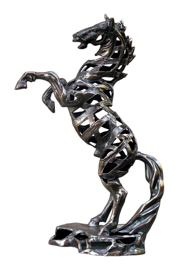 sculpture Rearing Horse by Igor Grechanyk